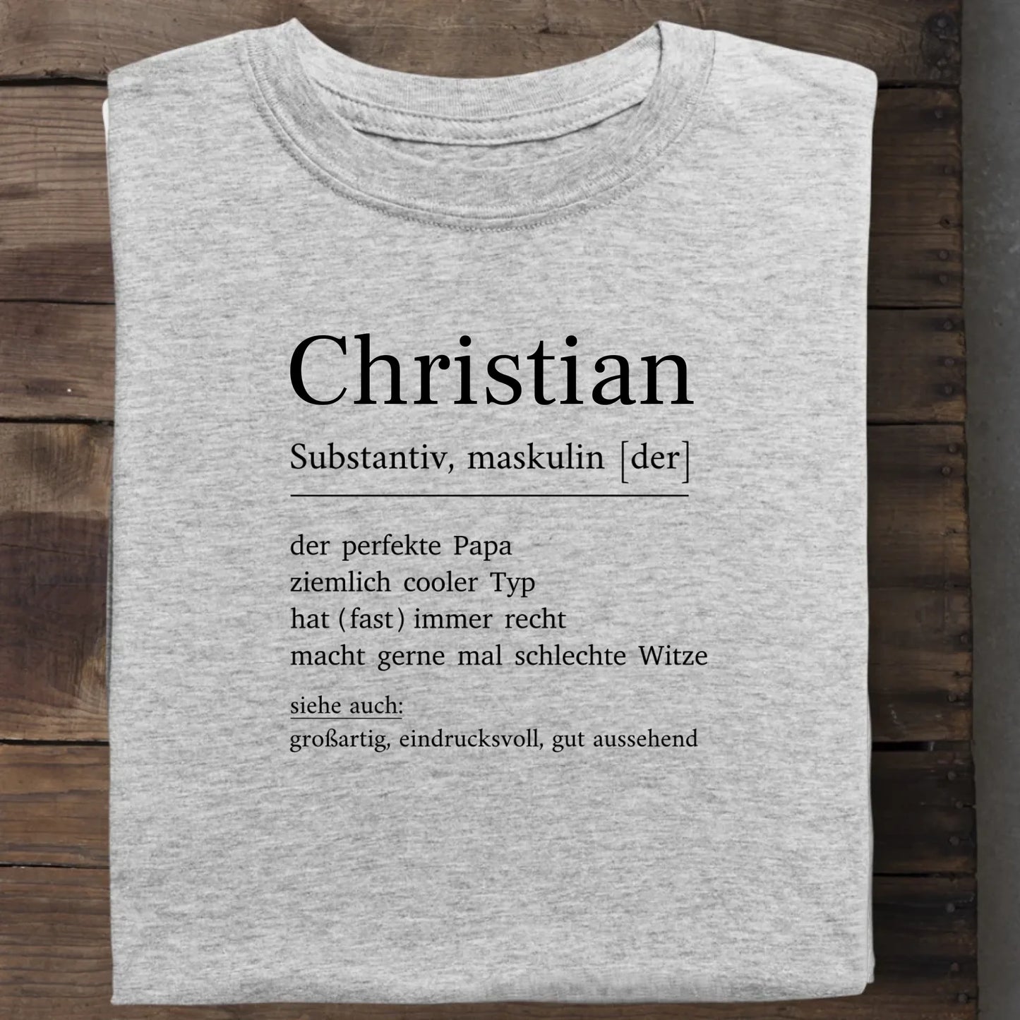 Papa Definition - Bio Herren Shirt *personalisierbar* Creator T-Shirt 2.0 ST ST Heather-Grey
