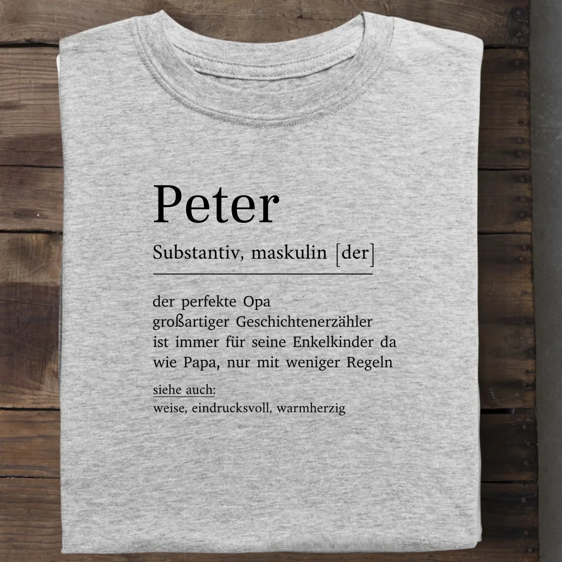 Opa Definition - Bio Herren Shirt *personalisierbar*
