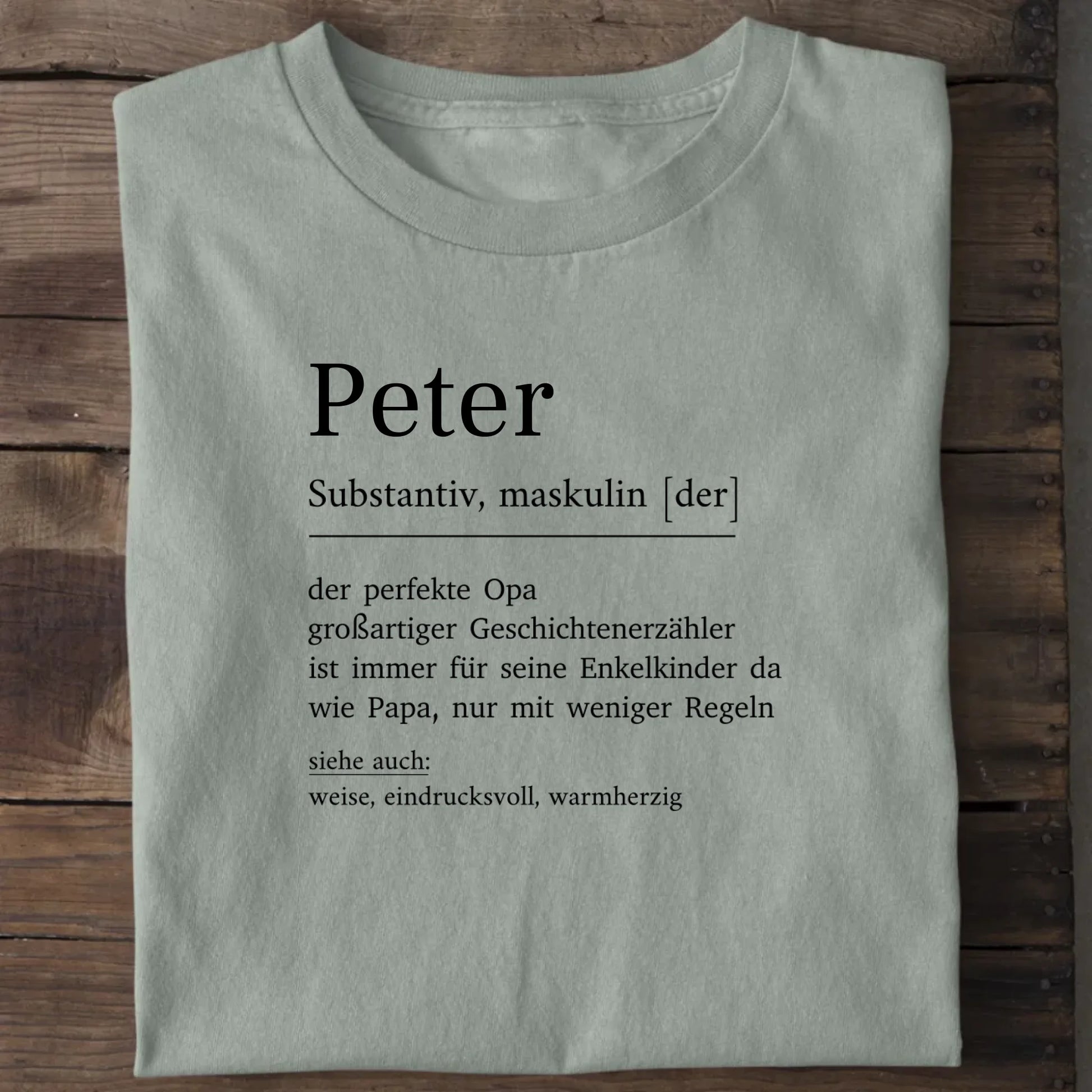 Opa Definition - Bio Herren Shirt *personalisierbar* Creator T-Shirt 2.0 ST ST Aloe