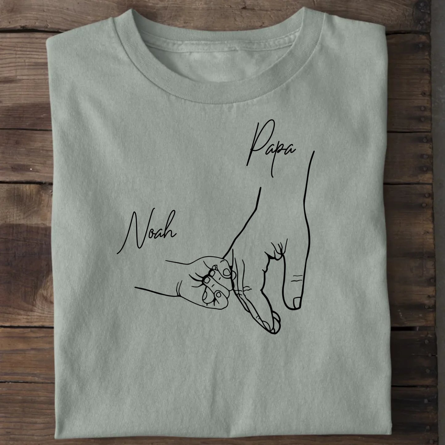 Hold my hand Dad - Bio Herren Shirt *personalisierbar* Creator T-Shirt 2.0 ST ST Aloe