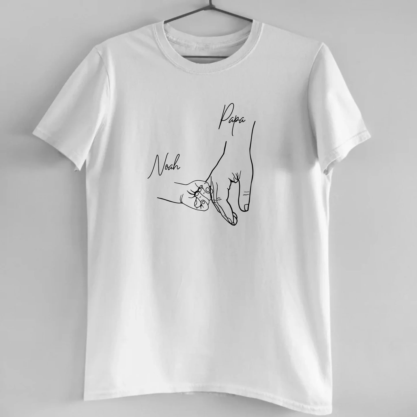 Hold my hand Dad - Bio Herren Shirt *personalisierbar*