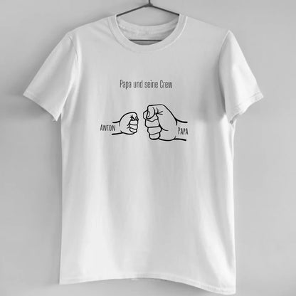 Papa und seine Crew - Bio Herren Shirt *personalisierbar*