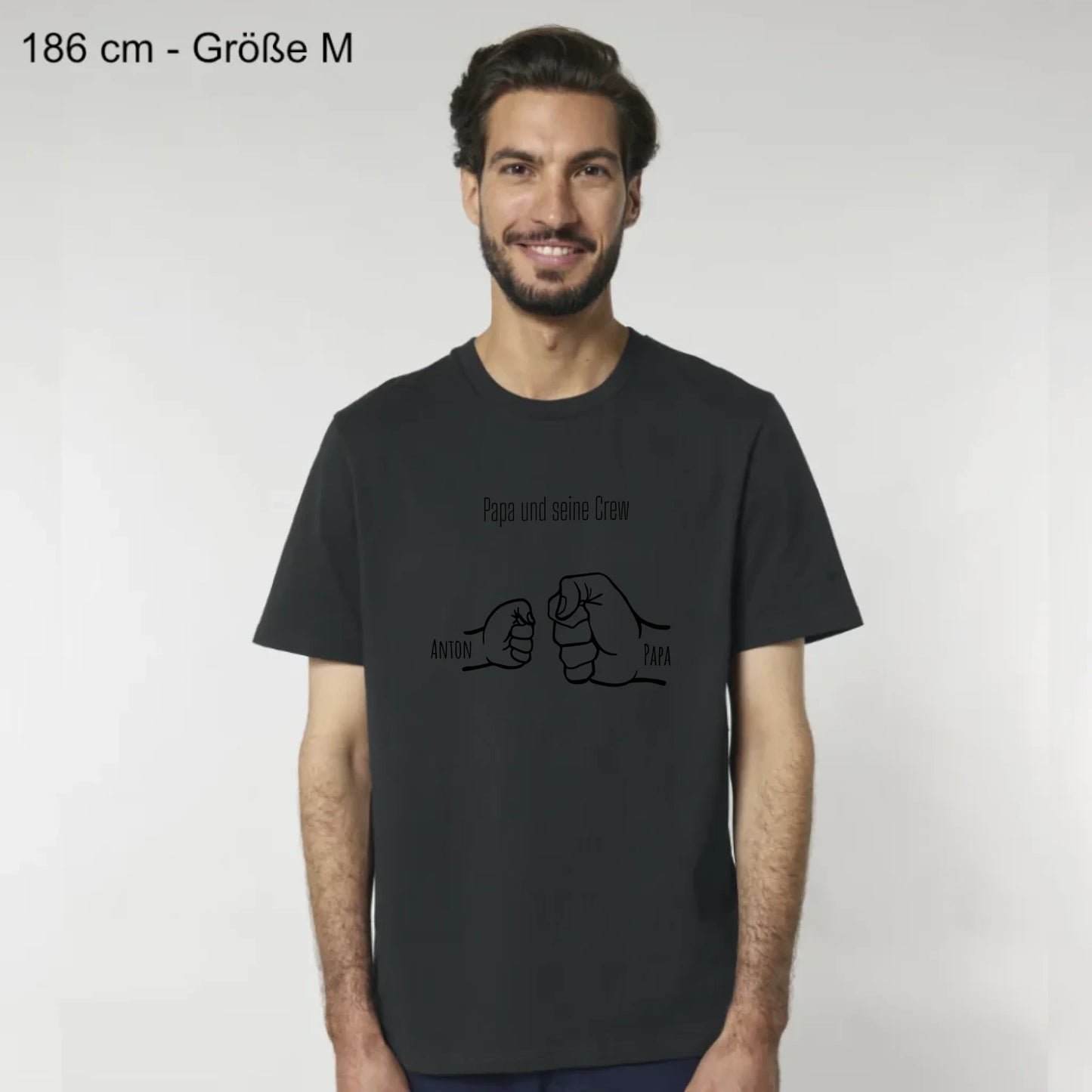Papa und seine Crew - Bio Herren Shirt *personalisierbar*