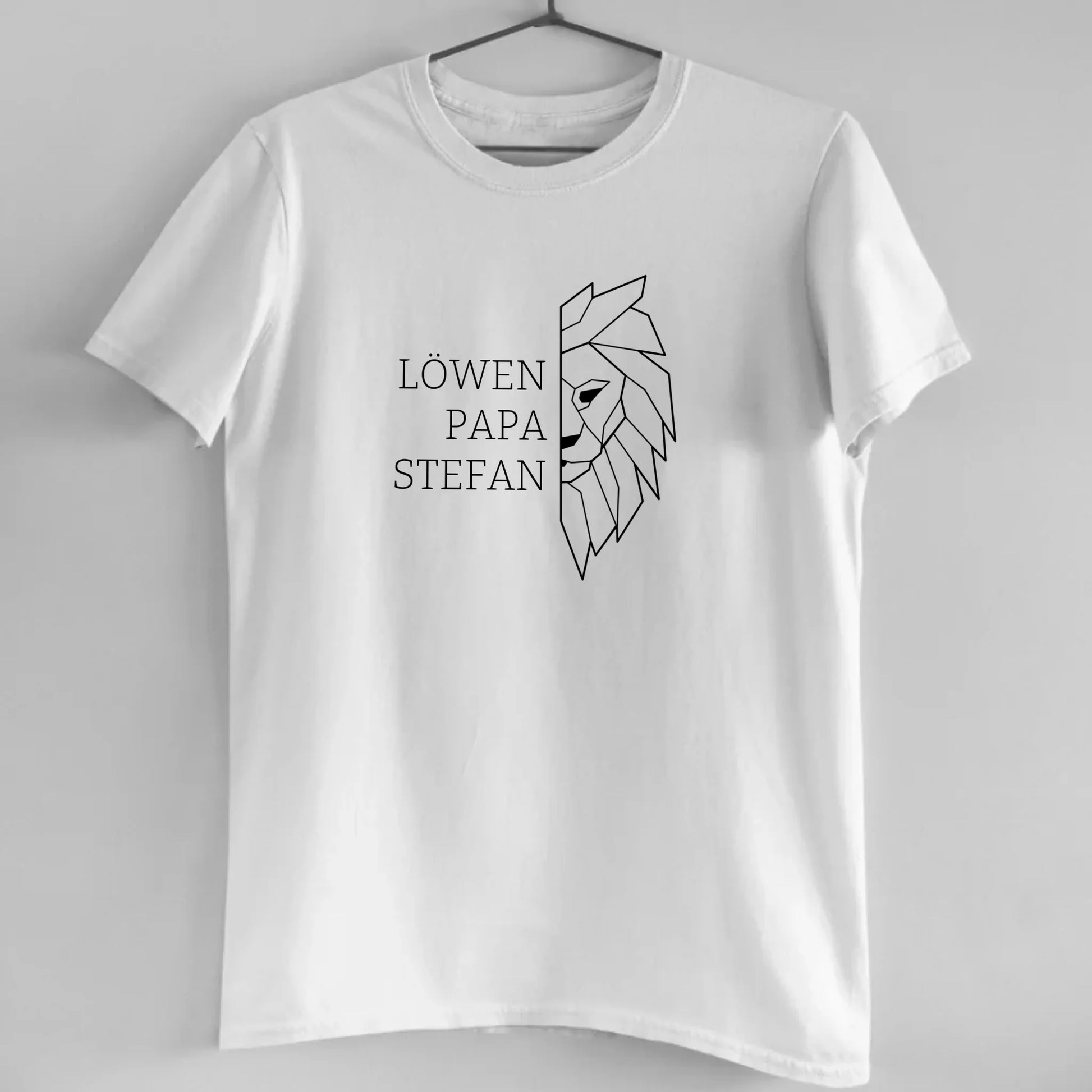 Löwen Papa - Bio Herren Shirt *personalisierbar (mit Namen)*