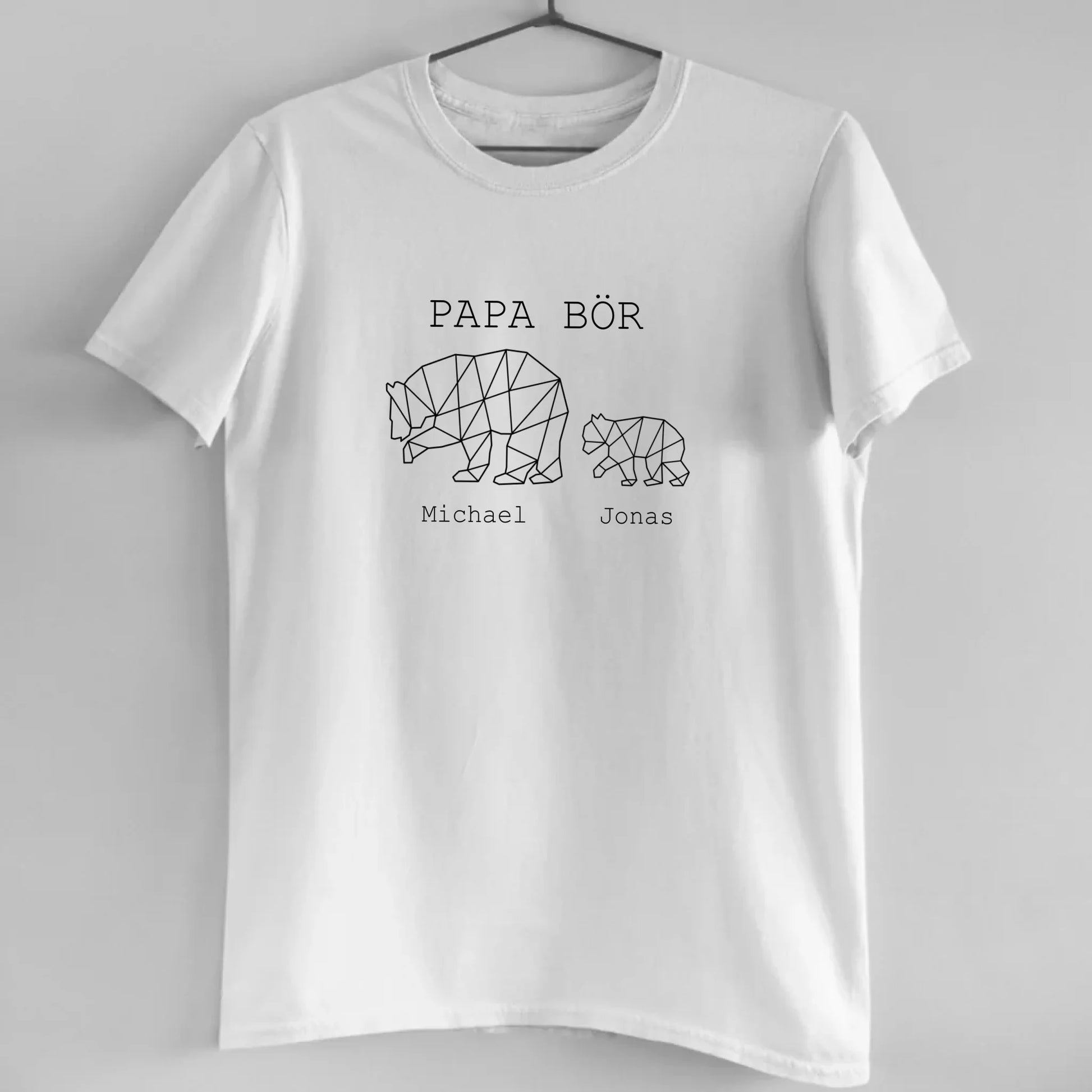 Papa Bör - Bio Herren Shirt *personalisierbar (1-4 Kinder mit Namen)*