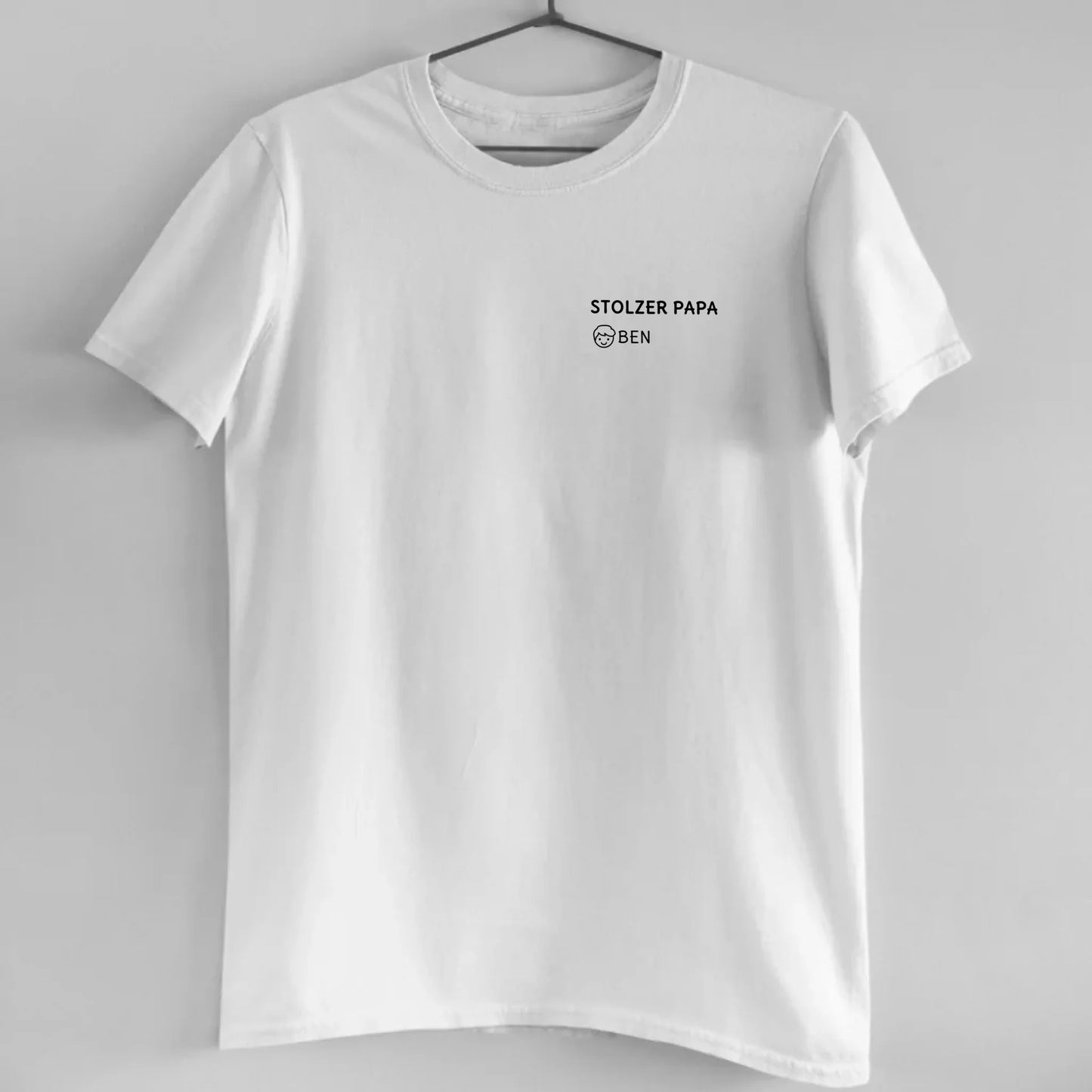 Stolzer Papa - Bio Herren Shirt *personalisierbar*