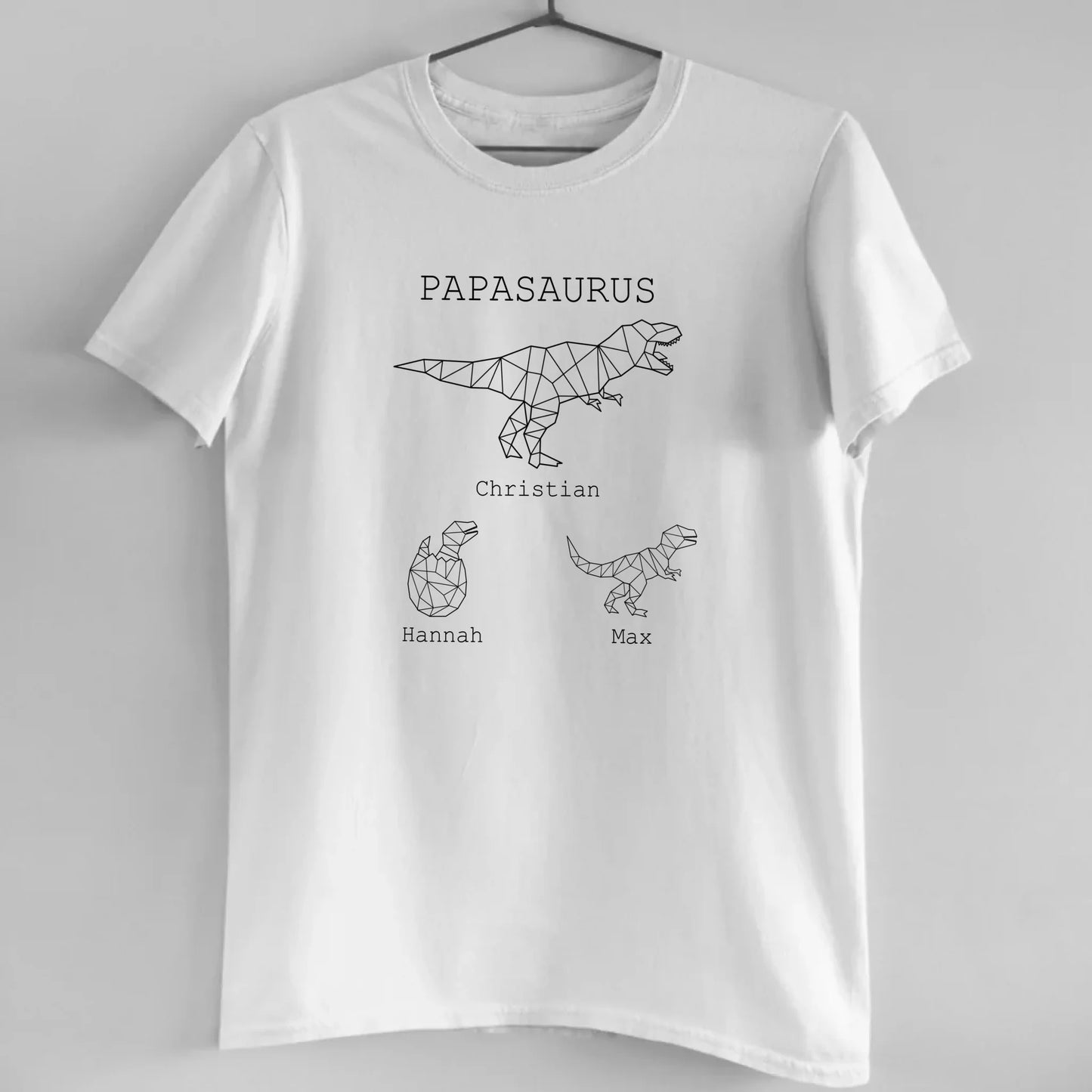 Papasaurus - Bio Herren Shirt *personalisierbar (mit Namen)*