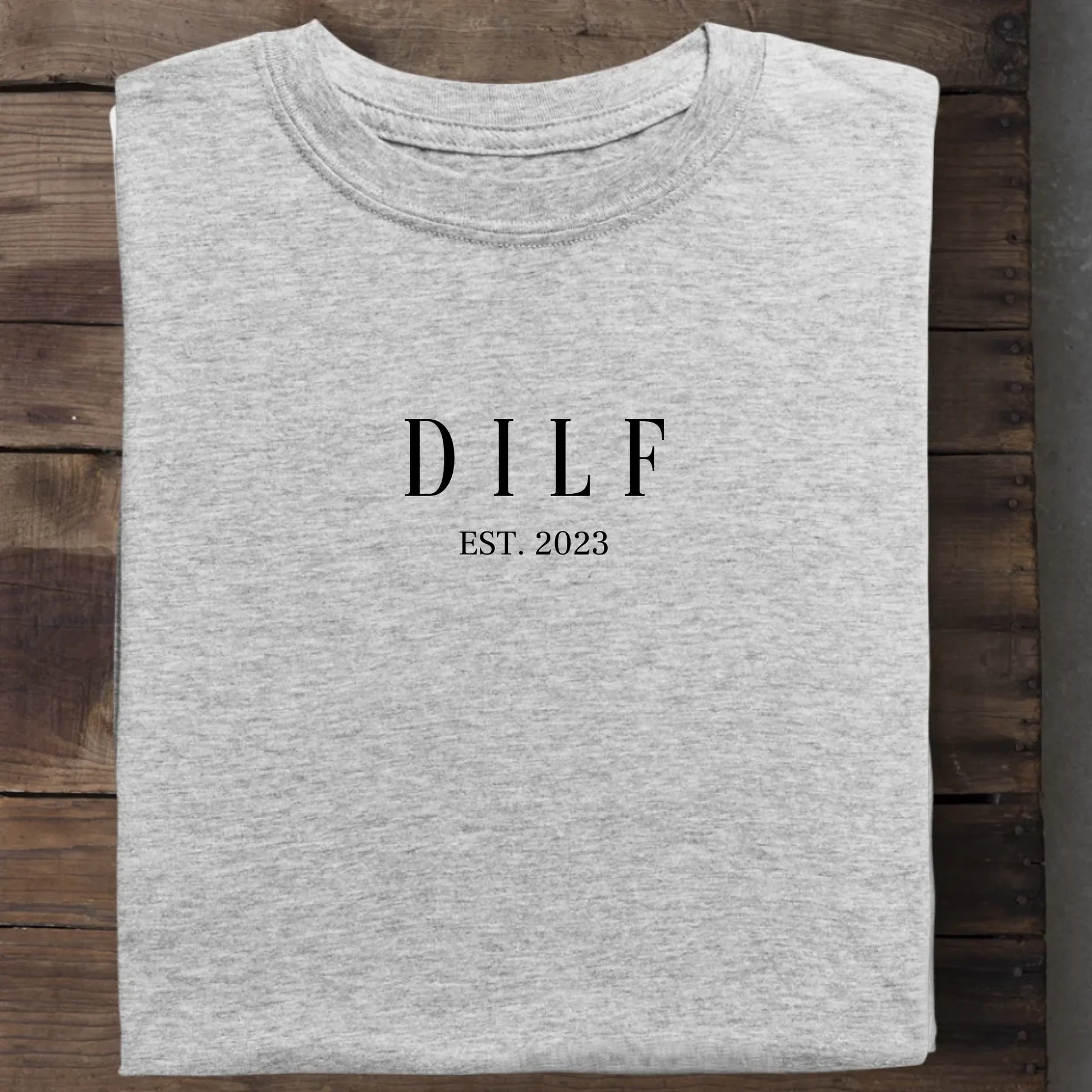 DILF - Bio Herren Shirt *personalisierbar* Creator T-Shirt 2.0 ST ST Heather-Grey
