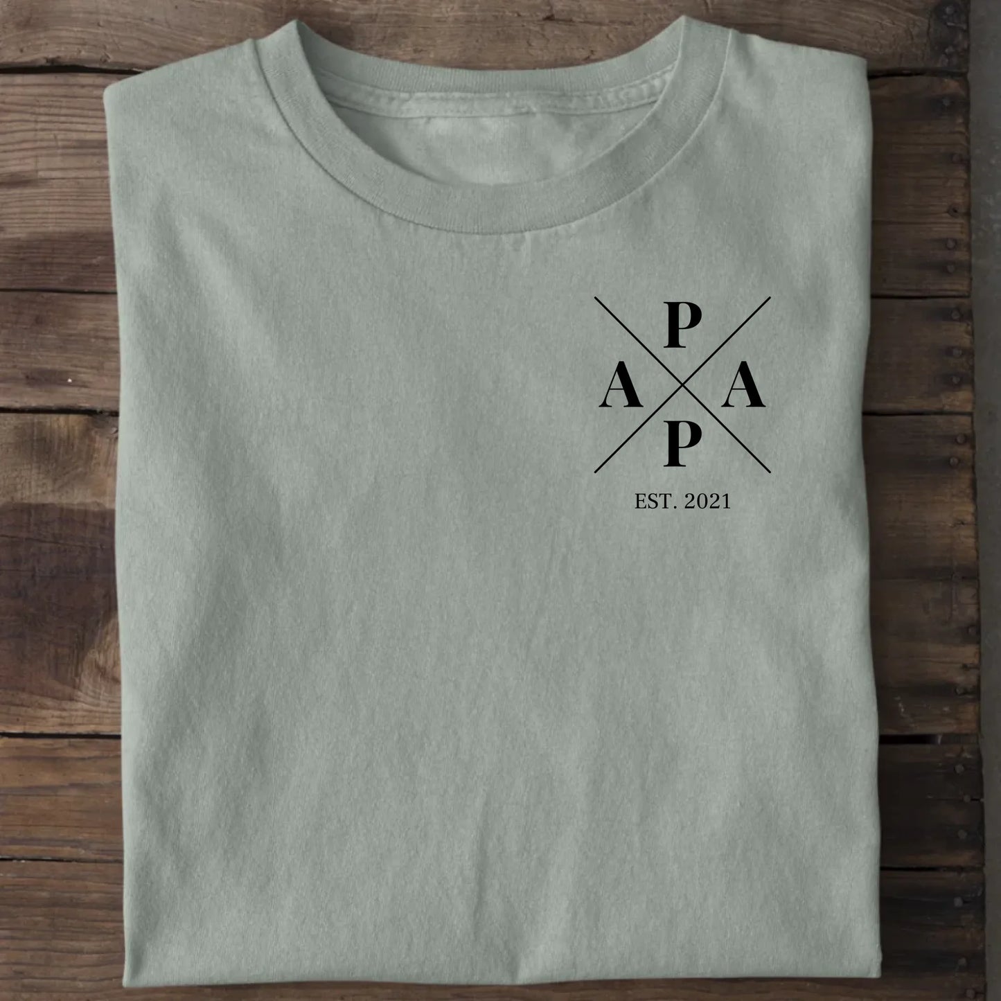 Papa Minimal - Bio Herren Shirt *personalisierbar* Creator T-Shirt 2.0 ST ST Aloe