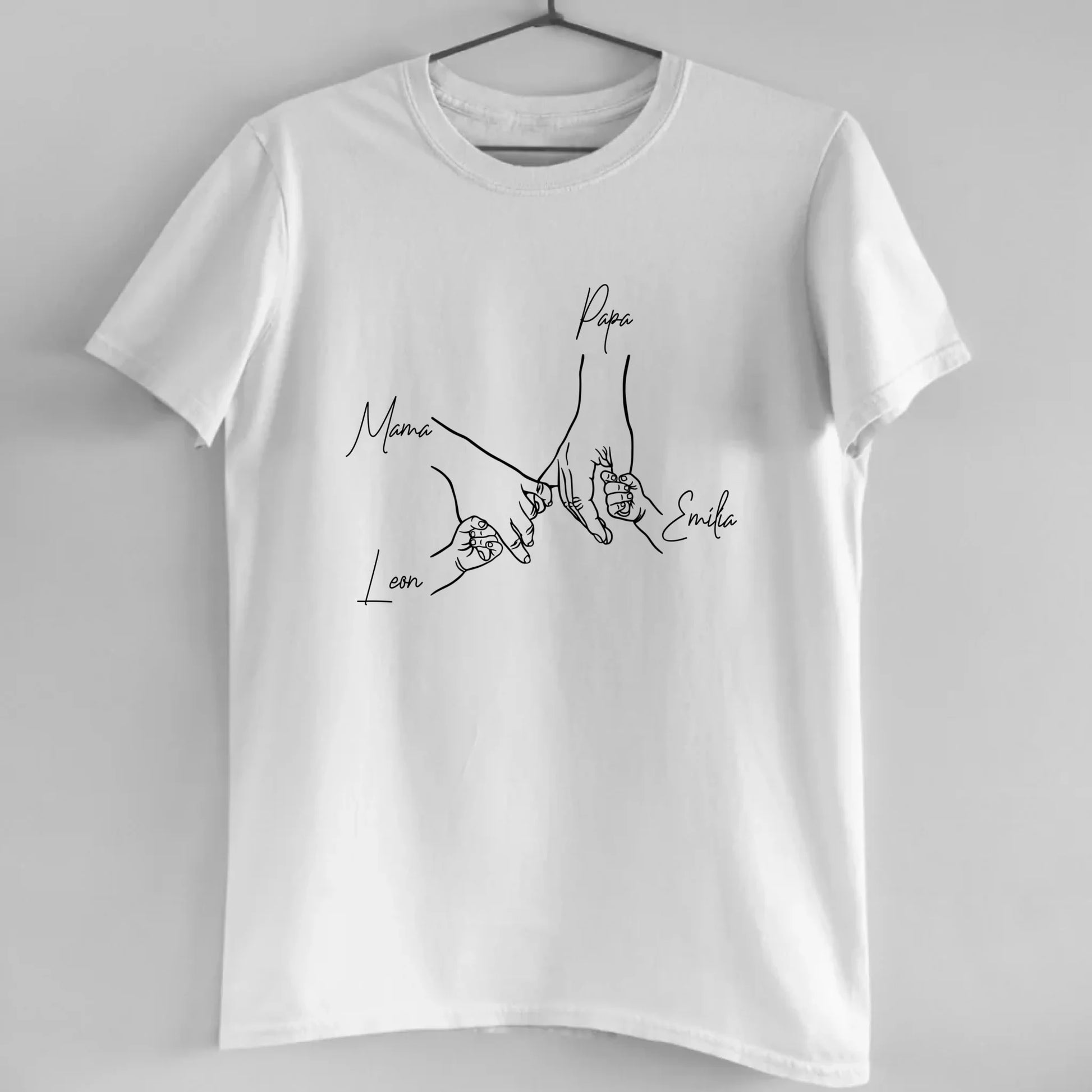 Family Hands - Bio Herren Shirt *personalisierbar*