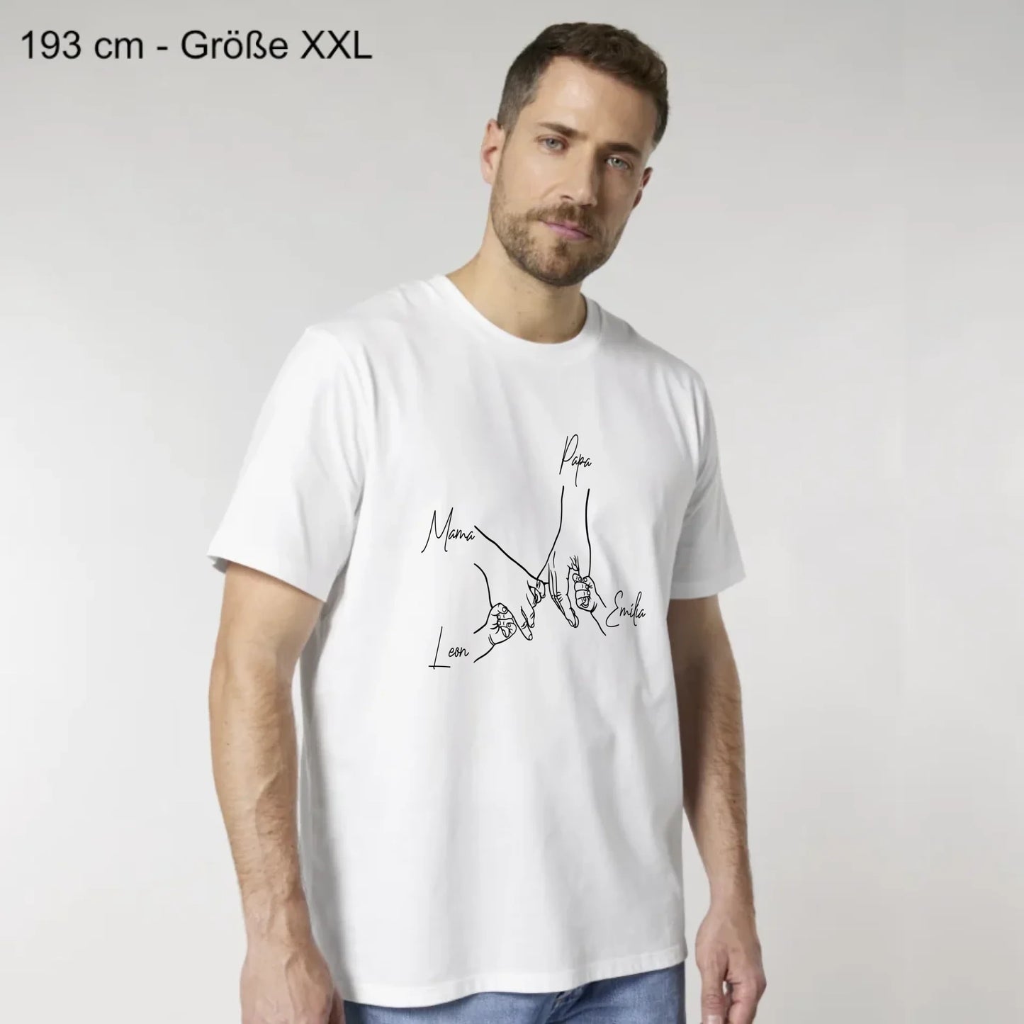 Family Hands - Bio Herren Shirt *personalisierbar*