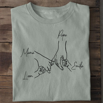 Family Hands - Bio Herren Shirt *personalisierbar* Creator T-Shirt 2.0 ST ST Aloe
