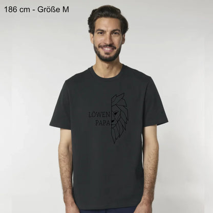 Löwen Papa - Bio Herren Shirt *personalisierbar (ohne Namen)*