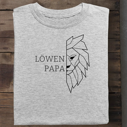 Löwen Papa - Bio Herren Shirt *personalisierbar (ohne Namen)* Creator T-Shirt 2.0 ST ST Heather-Grey