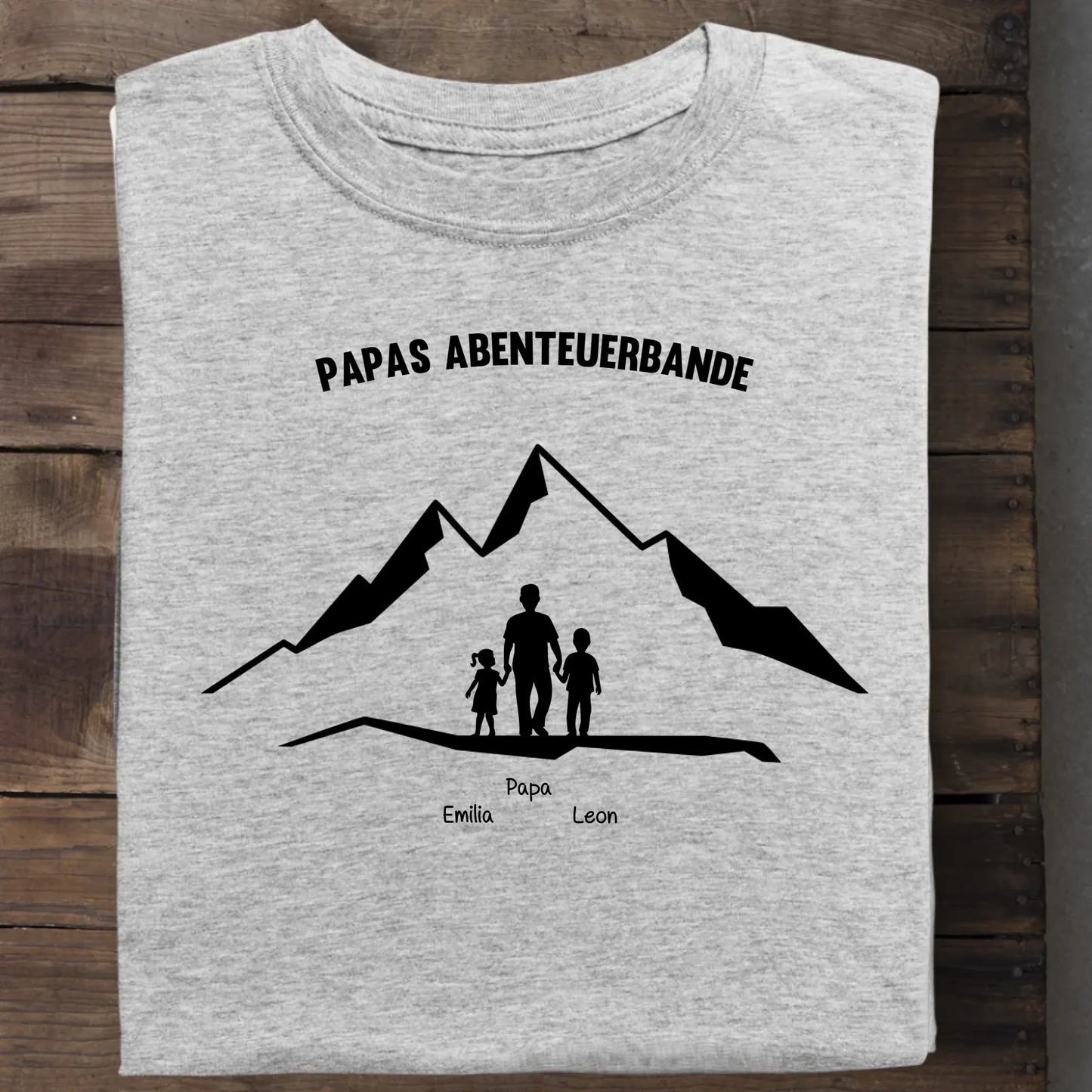 Papas Abenteuerbande - Bio Herren Shirt *personalisierbar* Creator T-Shirt 2.0 ST ST Heather-Grey