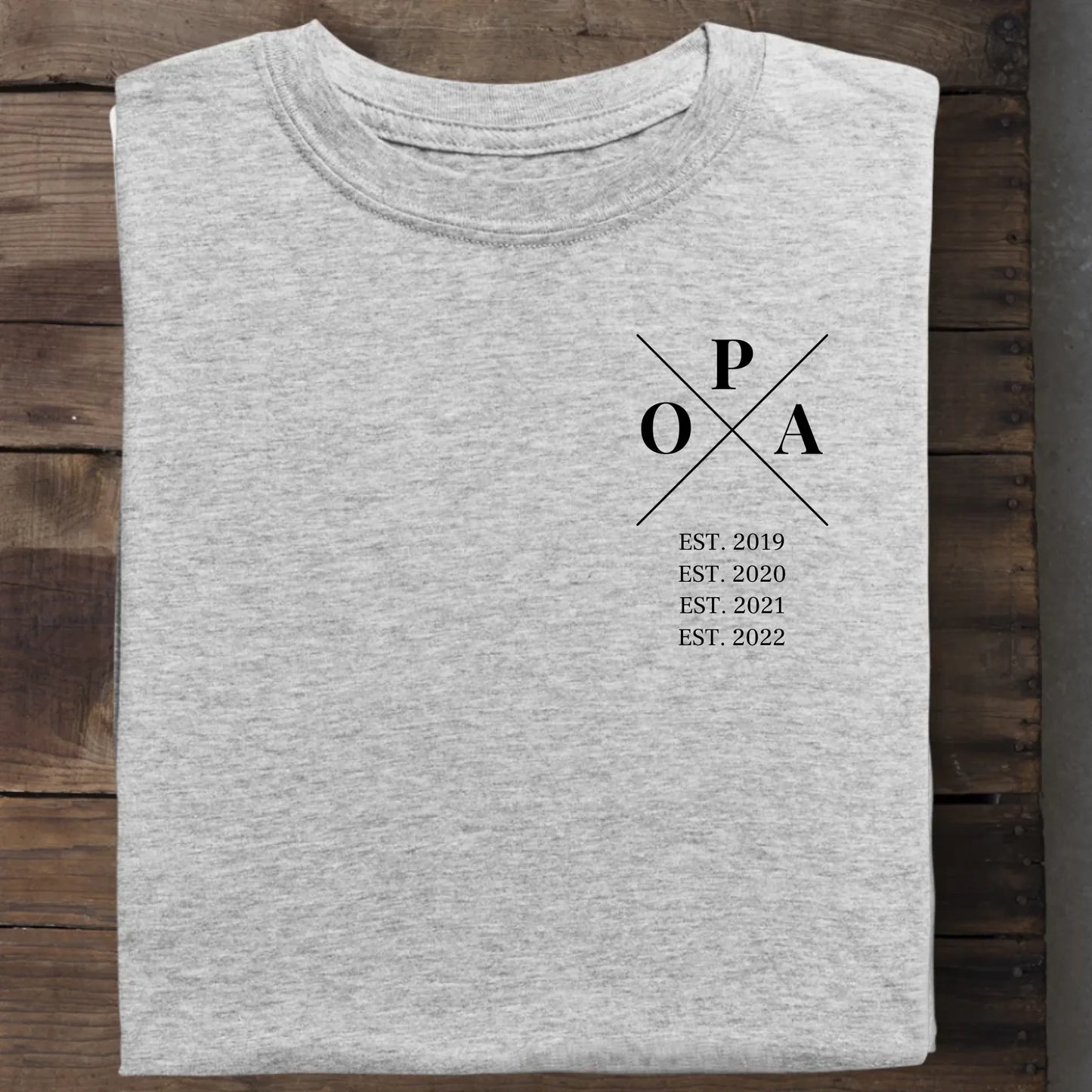 Opa Minimal - Bio Herren Shirt *personalisierbar* Creator T-Shirt 2.0 ST ST Heather-Grey