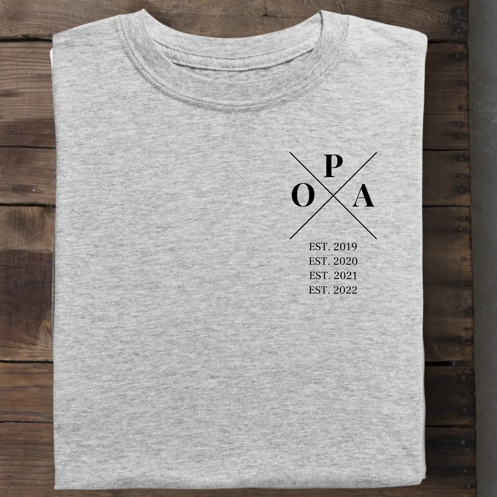 Opa Minimal - Bio Herren Shirt *personalisierbar* Creator T-Shirt 2.0 ST ST Heather-Grey