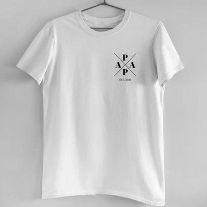 Papa Minimal + Symbole - Bio Herren Shirt *personalisierbar*