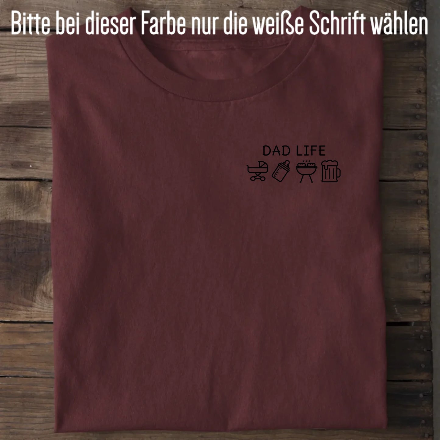 Dad Life Symbole - Bio Herren Shirt *personalisierbar*