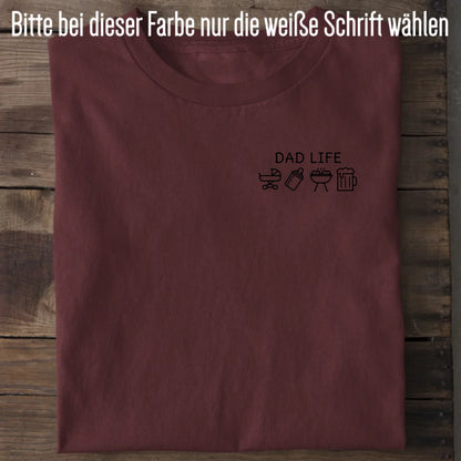 Dad Life Symbole - Bio Herren Shirt *personalisierbar*