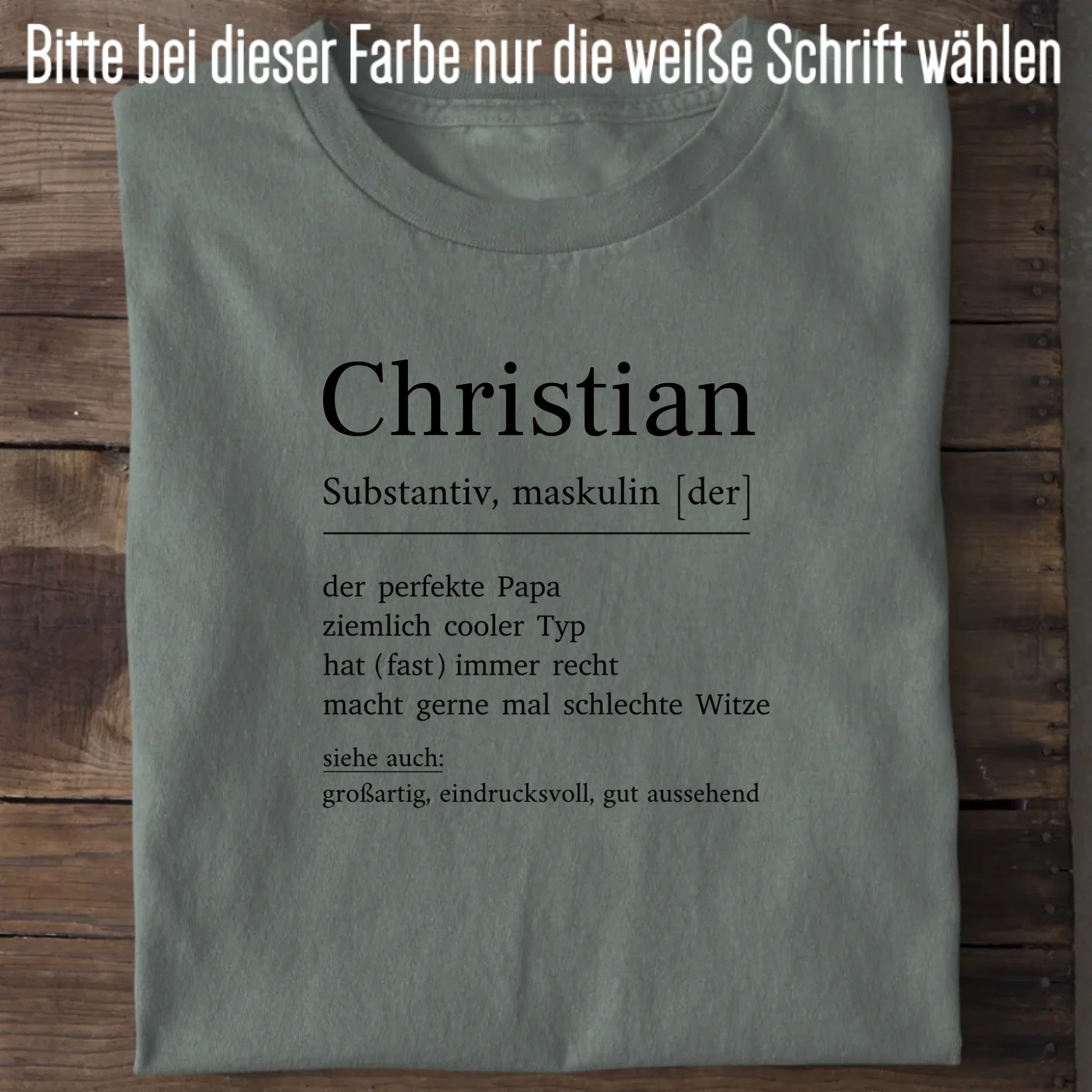 Papa Definition - Bio Herren Shirt *personalisierbar* Creator T-Shirt 2.0 ST ST Green Bay