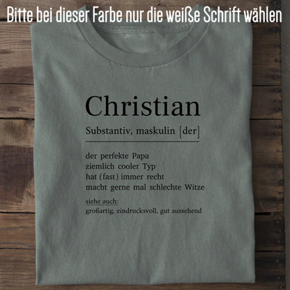 Papa Definition - Bio Herren Shirt *personalisierbar* Creator T-Shirt 2.0 ST ST Green Bay
