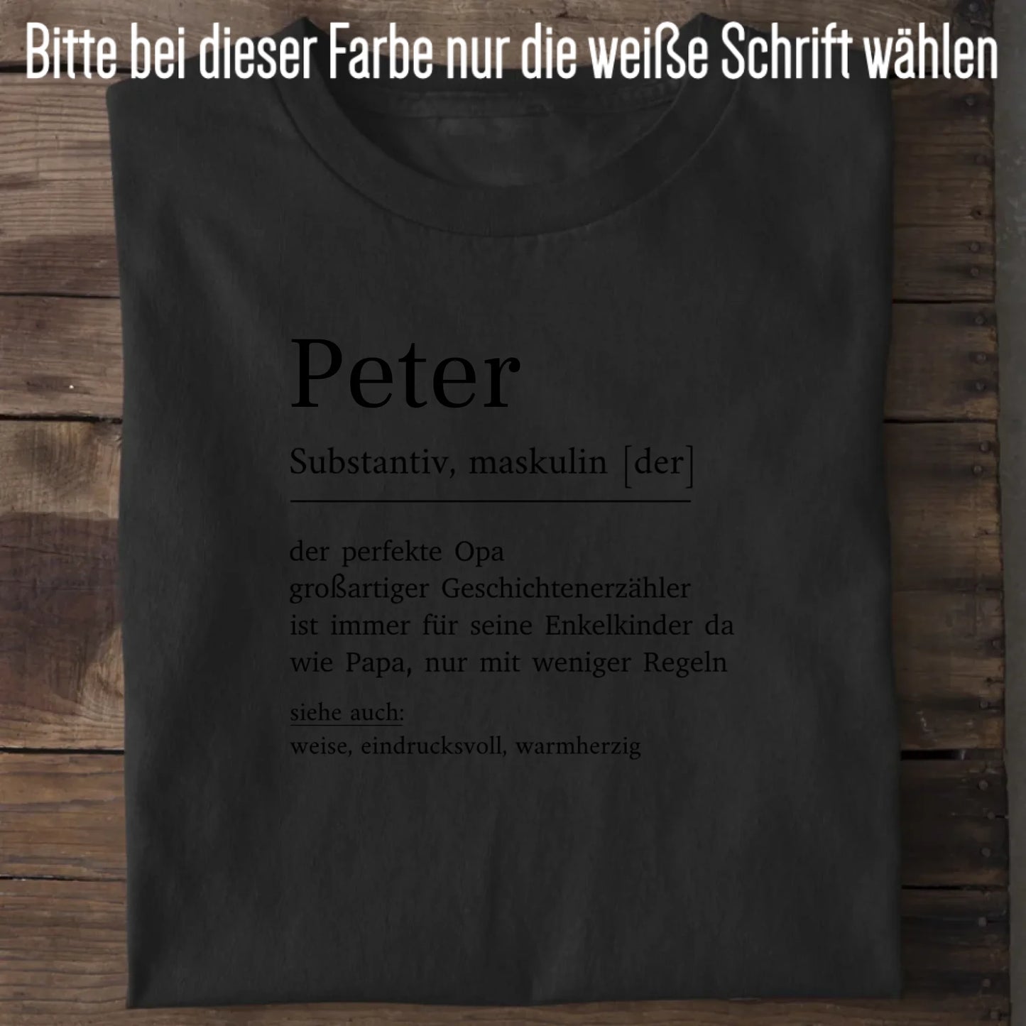 Opa Definition - Bio Herren Shirt *personalisierbar*