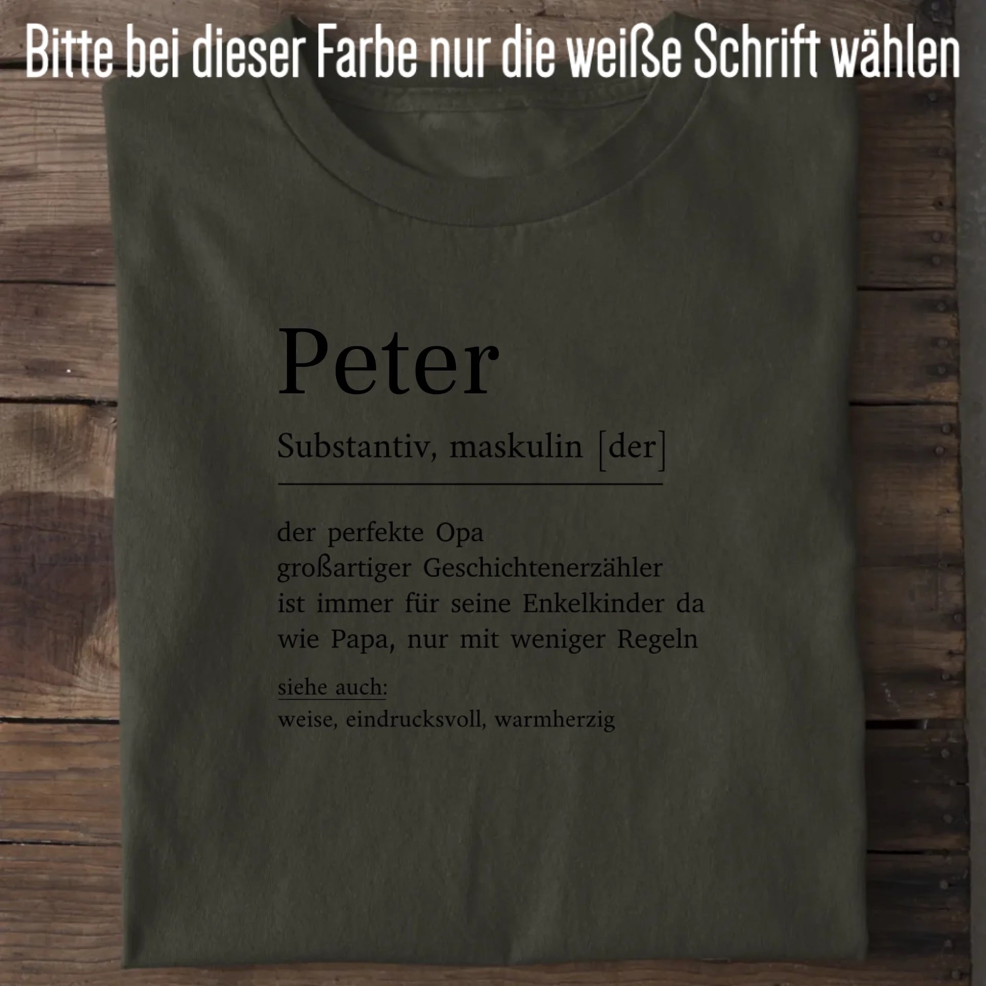 Opa Definition - Bio Herren Shirt *personalisierbar* Creator T-Shirt 2.0 ST ST Khaki