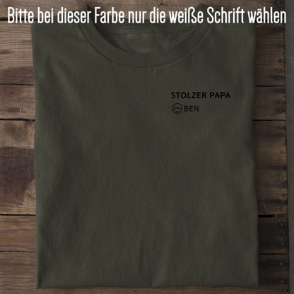 Stolzer Papa - Bio Herren Shirt *personalisierbar* Creator T-Shirt 2.0 ST ST Khaki