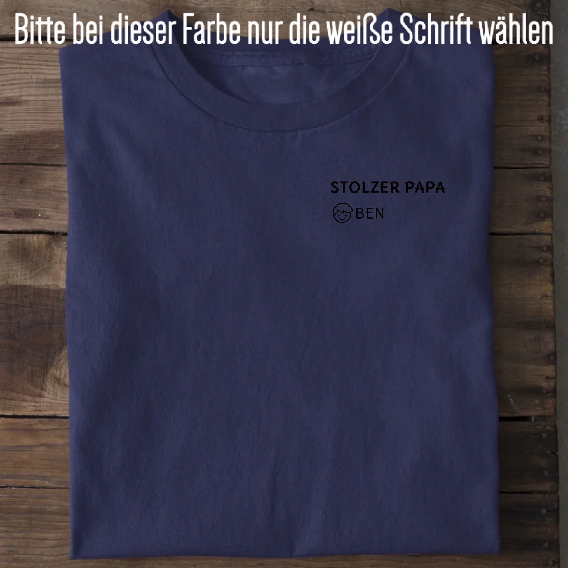 Stolzer Papa - Bio Herren Shirt *personalisierbar* Creator T-Shirt 2.0 ST ST French-Navy