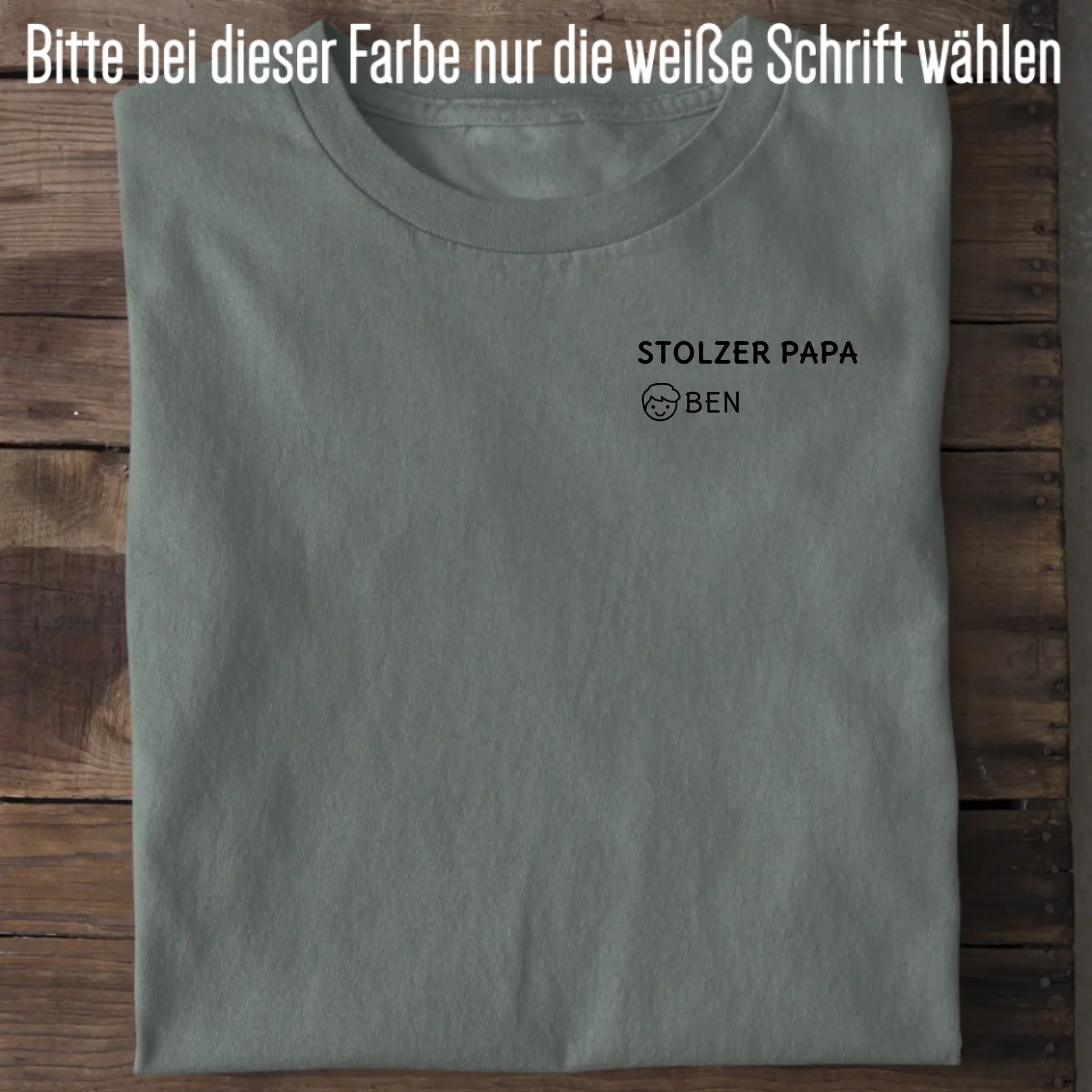 Stolzer Papa - Bio Herren Shirt *personalisierbar* Creator T-Shirt 2.0 ST ST Green Bay