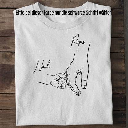 Hold my hand Dad - Bio Herren Shirt *personalisierbar* Creator T-Shirt 2.0 ST ST White