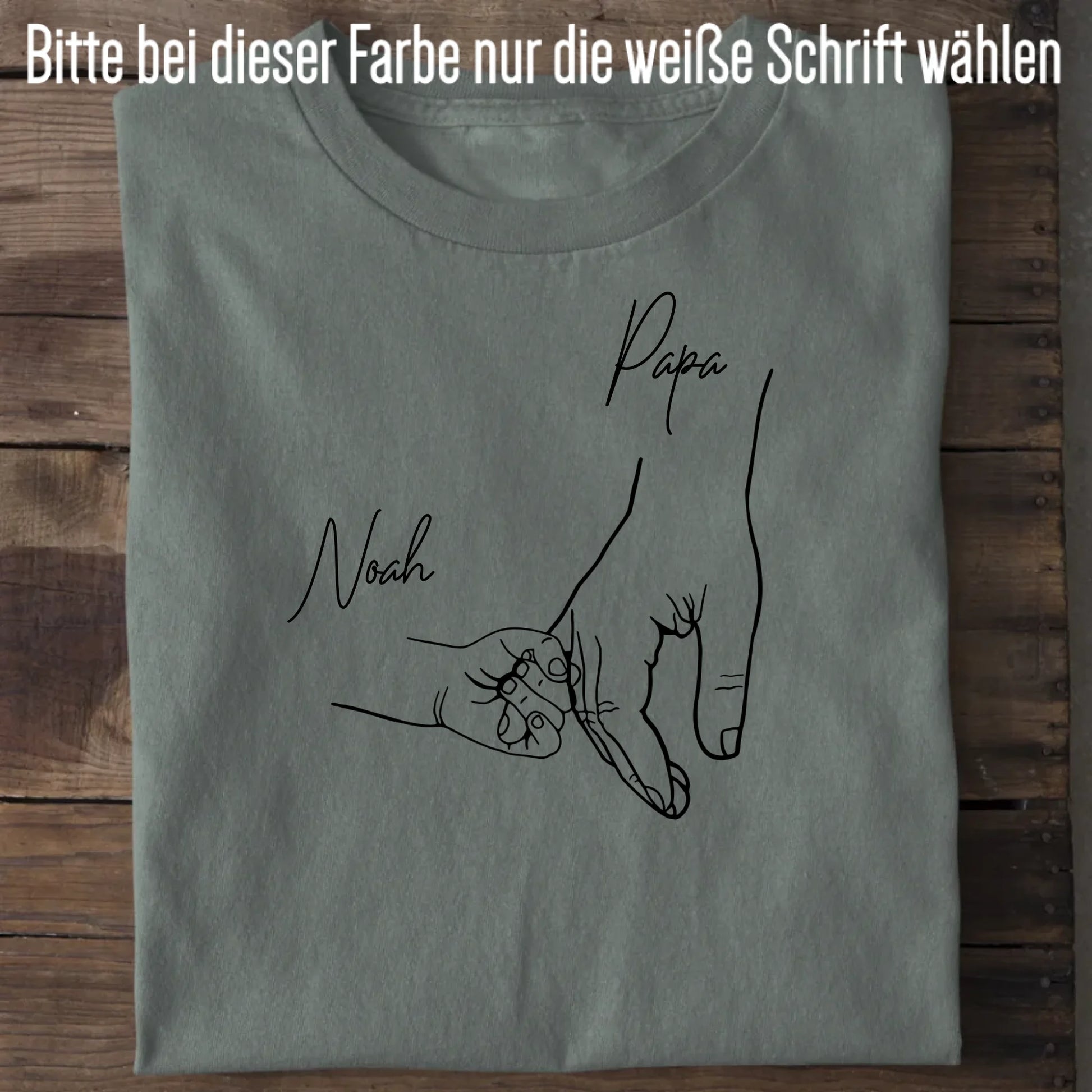 Hold my hand Dad - Bio Herren Shirt *personalisierbar* Creator T-Shirt 2.0 ST ST Green Bay