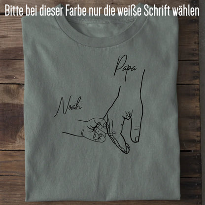 Hold my hand Dad - Bio Herren Shirt *personalisierbar* Creator T-Shirt 2.0 ST ST Green Bay