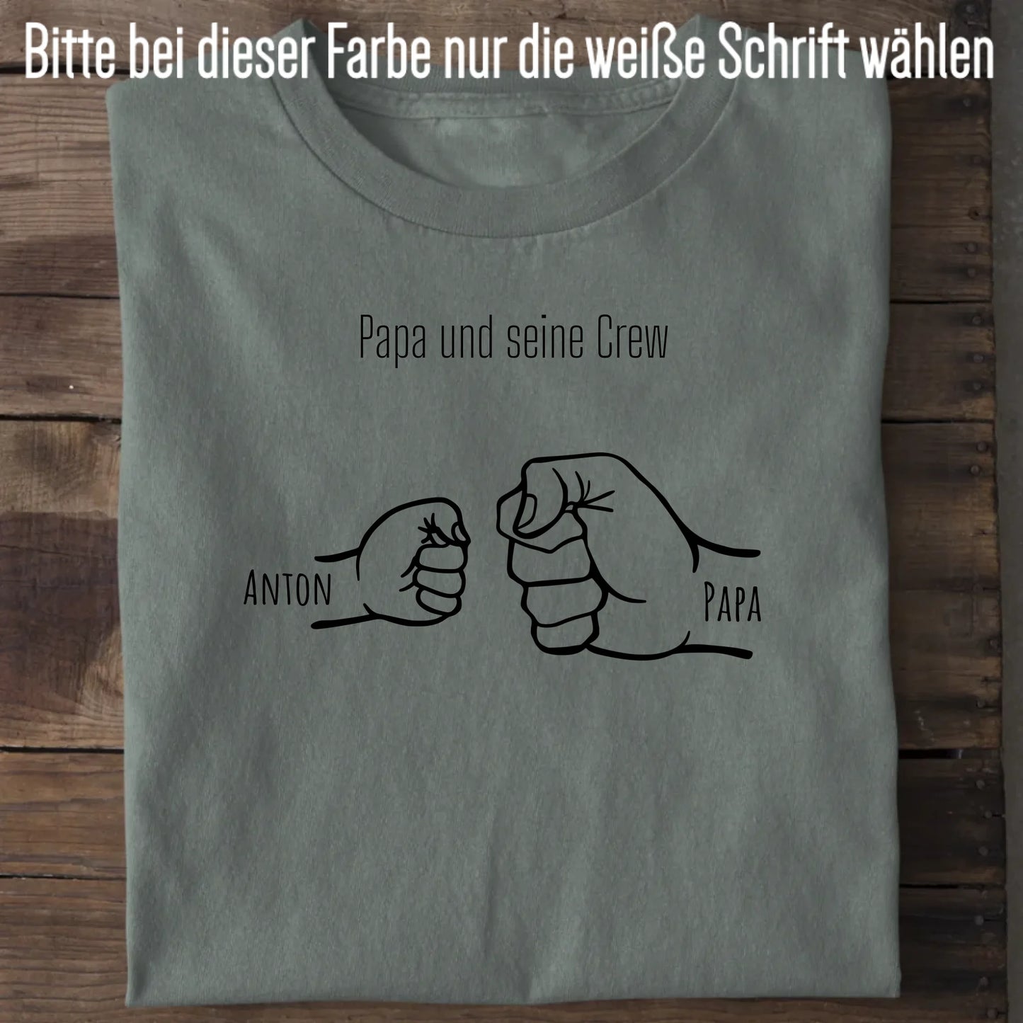 Papa und seine Crew - Bio Herren Shirt *personalisierbar* Creator T-Shirt 2.0 ST ST Green Bay