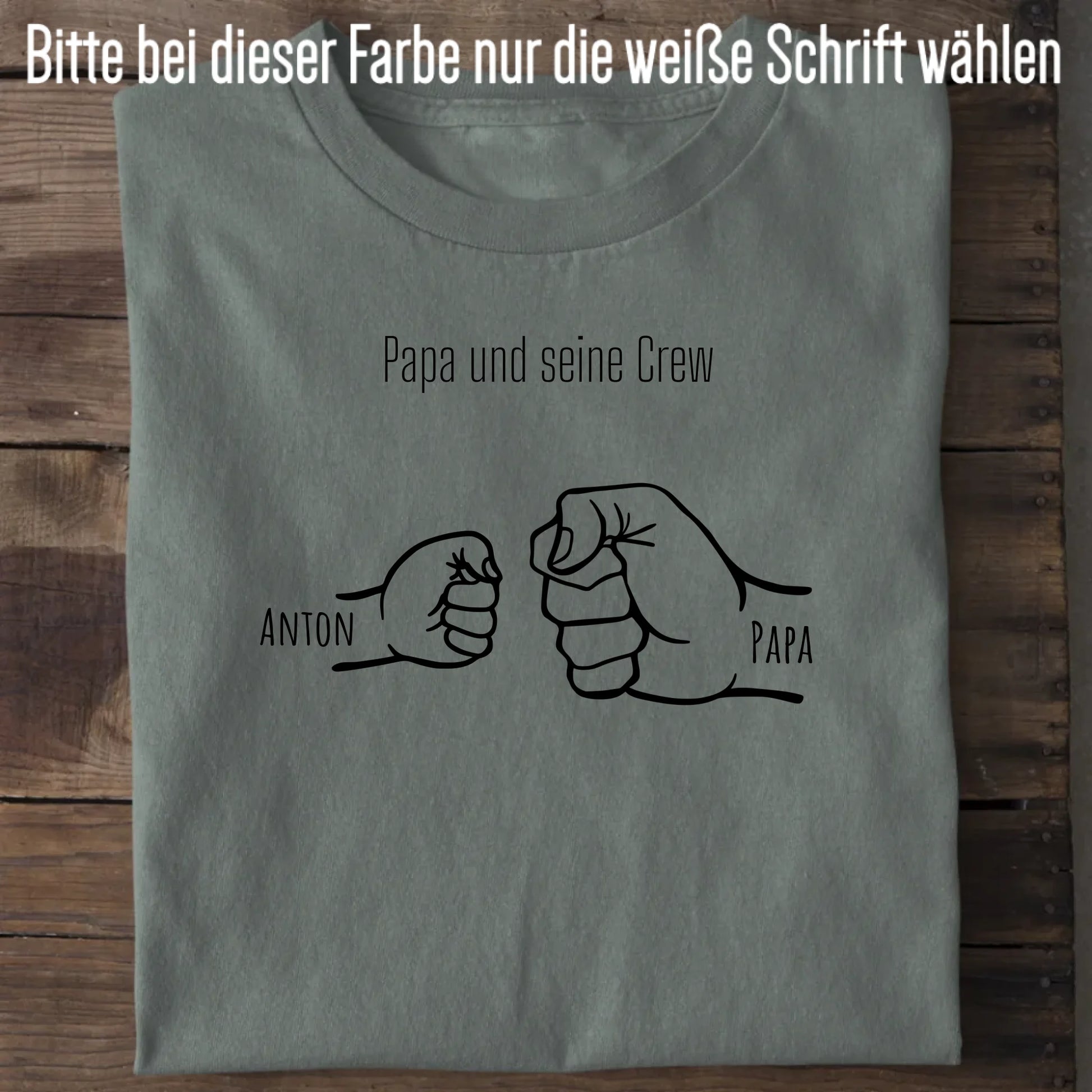 Papa und seine Crew - Bio Herren Shirt *personalisierbar* Creator T-Shirt 2.0 ST ST Green Bay