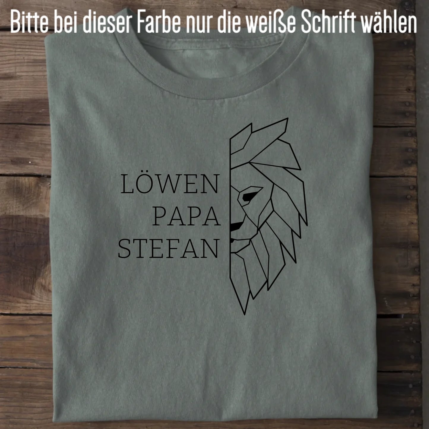 Löwen Papa - Bio Herren Shirt *personalisierbar (mit Namen)* Creator T-Shirt 2.0 ST ST Green Bay