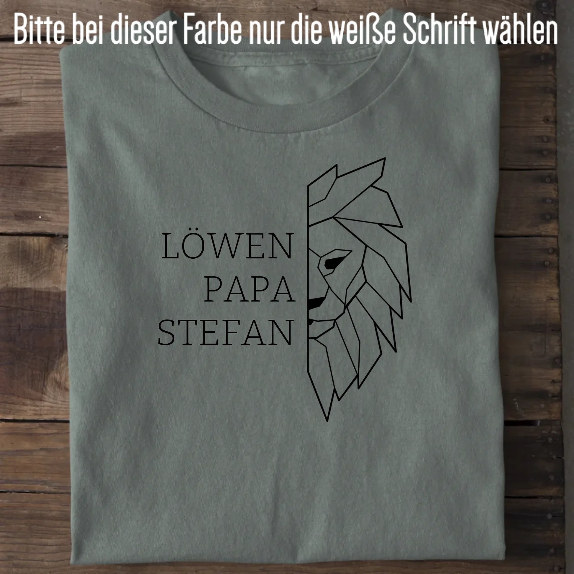 Löwen Papa - Bio Herren Shirt *personalisierbar (mit Namen)* Creator T-Shirt 2.0 ST ST Green Bay