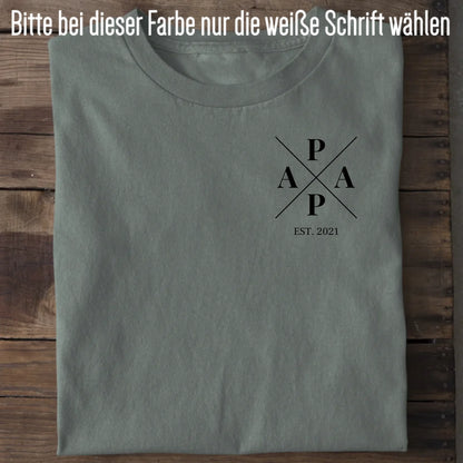 Papa Minimal - Bio Herren Shirt *personalisierbar* Creator T-Shirt 2.0 ST ST Green Bay