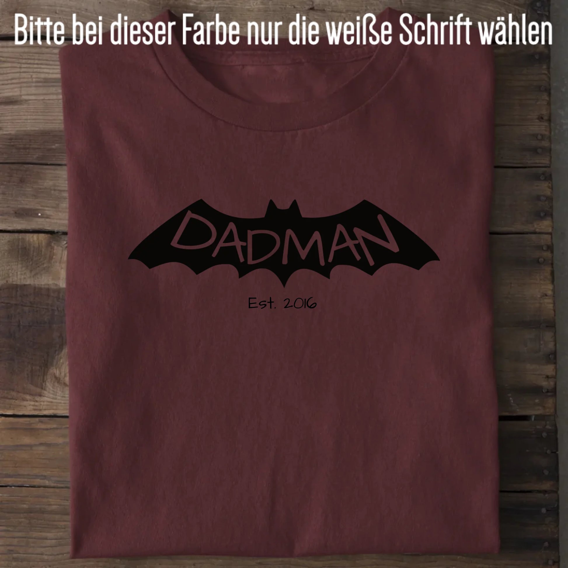 Dadman - Bio Herren Shirt *personalisierbar* Creator T-Shirt 2.0 ST ST Burgundy