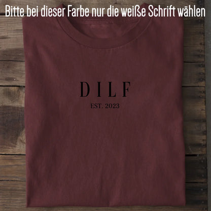 DILF - Bio Herren Shirt *personalisierbar* Creator T-Shirt 2.0 ST ST Burgundy