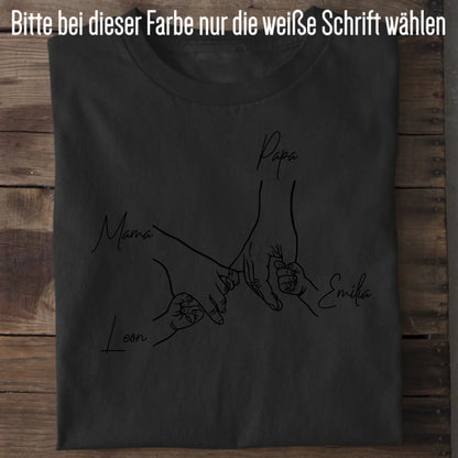 Family Hands - Bio Herren Shirt *personalisierbar* Creator T-Shirt 2.0 ST ST Black