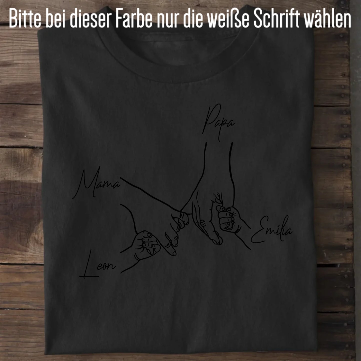 Family Hands - Bio Herren Shirt *personalisierbar* Creator T-Shirt 2.0 ST ST Black