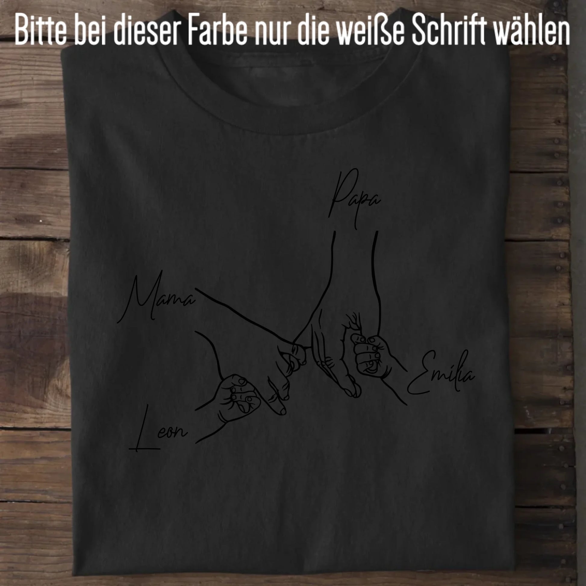 Family Hands - Bio Herren Shirt *personalisierbar* Creator T-Shirt 2.0 ST ST Black