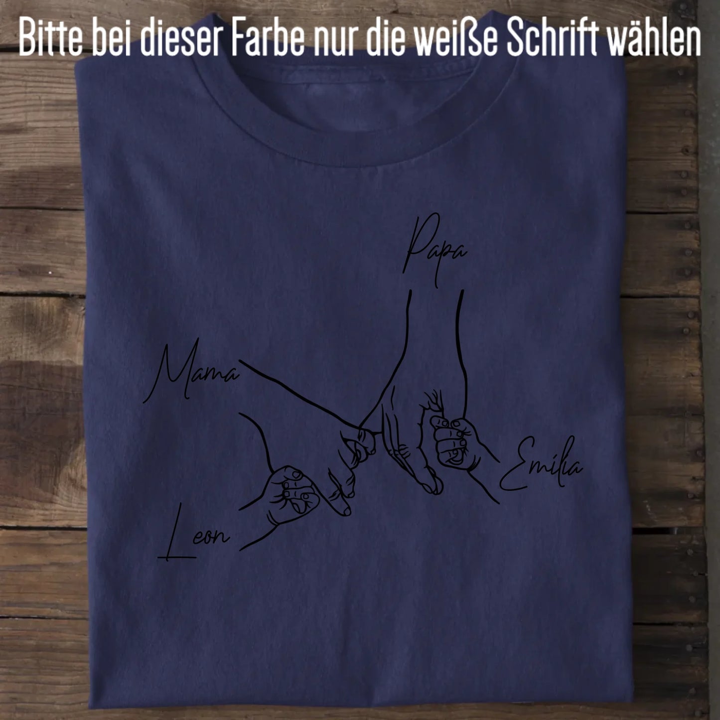 Family Hands - Bio Herren Shirt *personalisierbar* Creator T-Shirt 2.0 ST ST French-Navy