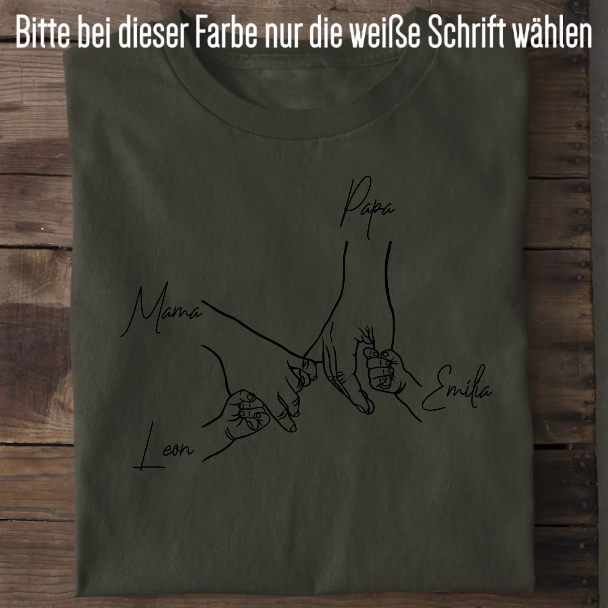 Family Hands - Bio Herren Shirt *personalisierbar* Creator T-Shirt 2.0 ST ST Khaki