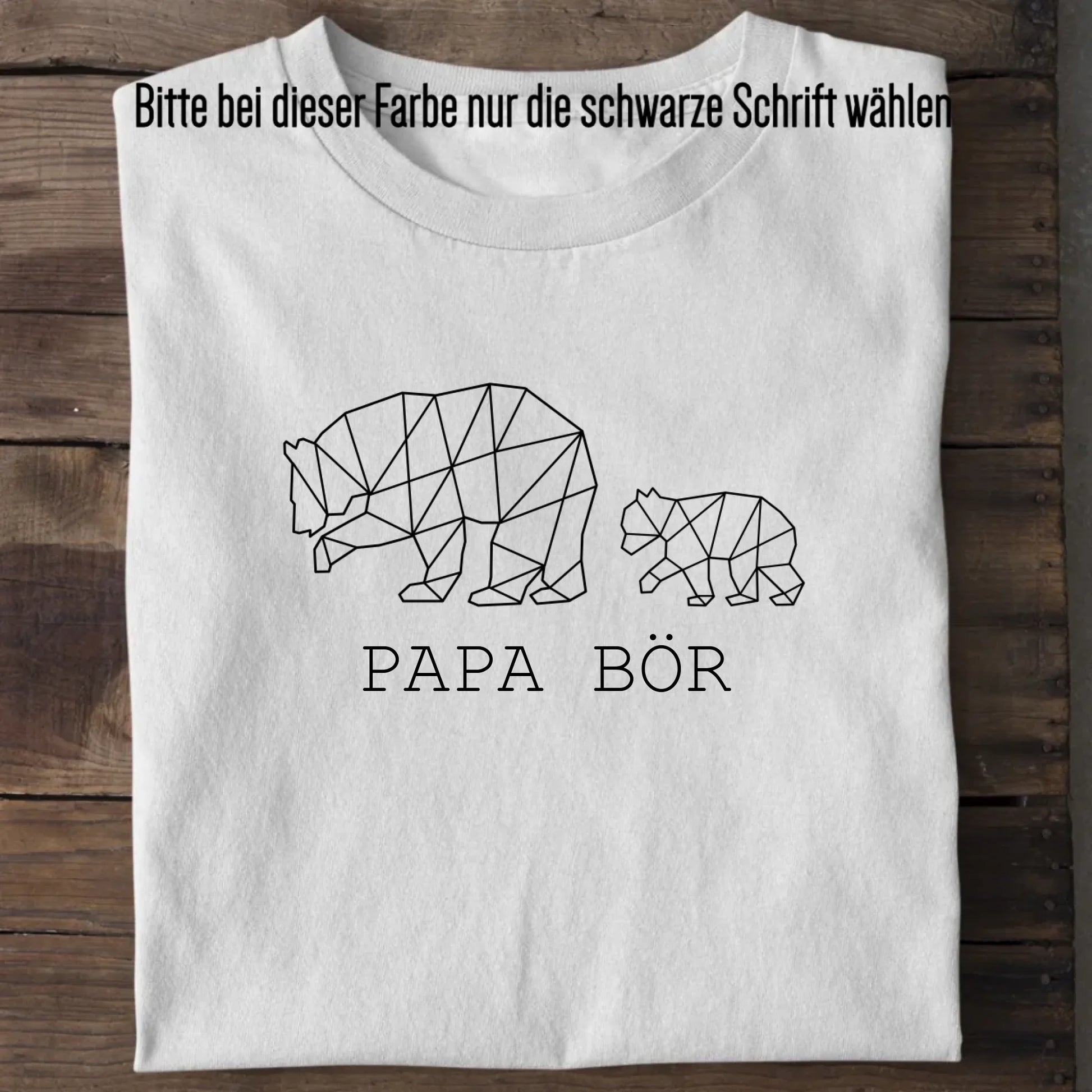 Papa Bör - Bio Herren Shirt *personalisierbar (1-4 Kinder ohne Namen)* Creator T-Shirt 2.0 ST ST White