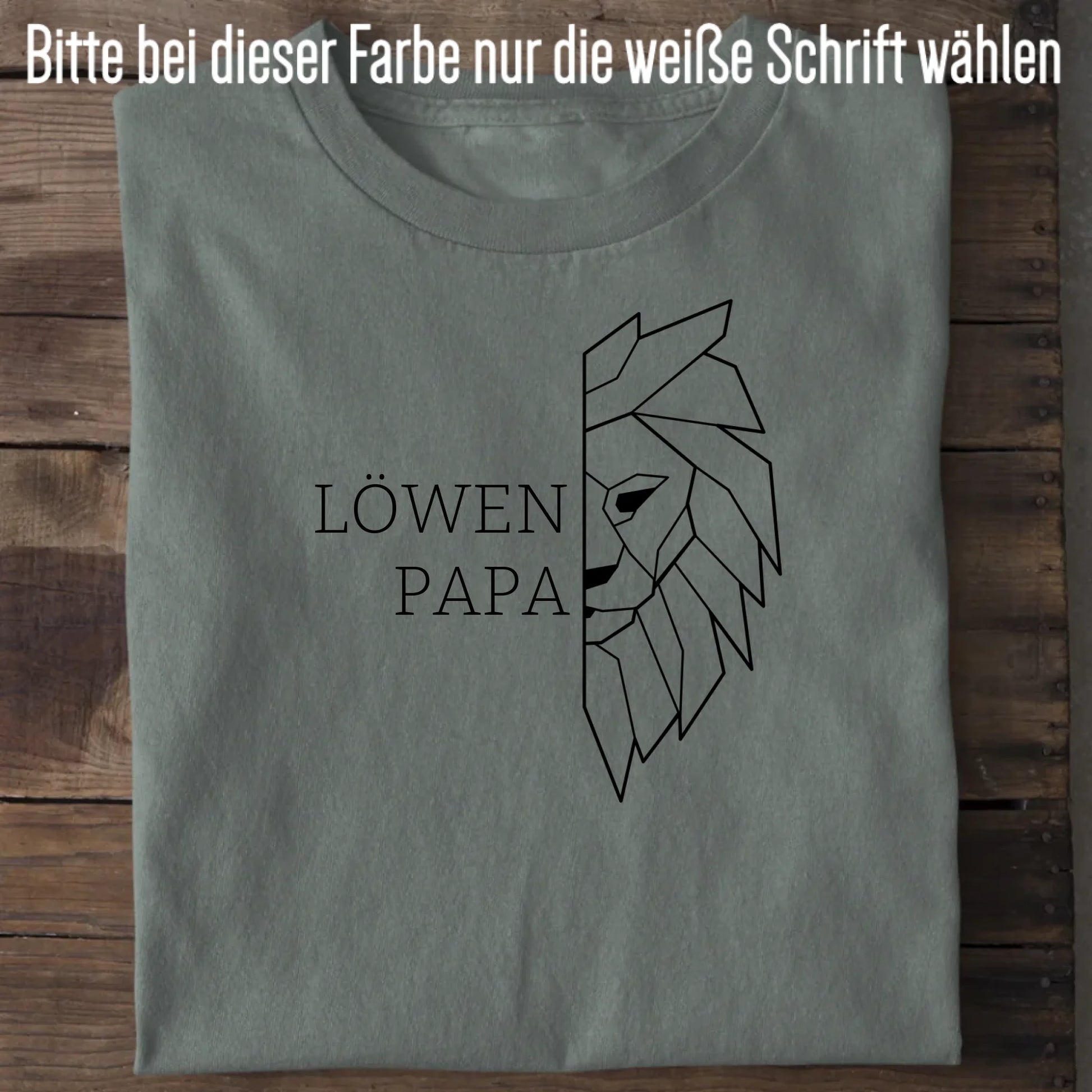 Löwen Papa - Bio Herren Shirt *personalisierbar (ohne Namen)* Creator T-Shirt 2.0 ST ST Green Bay