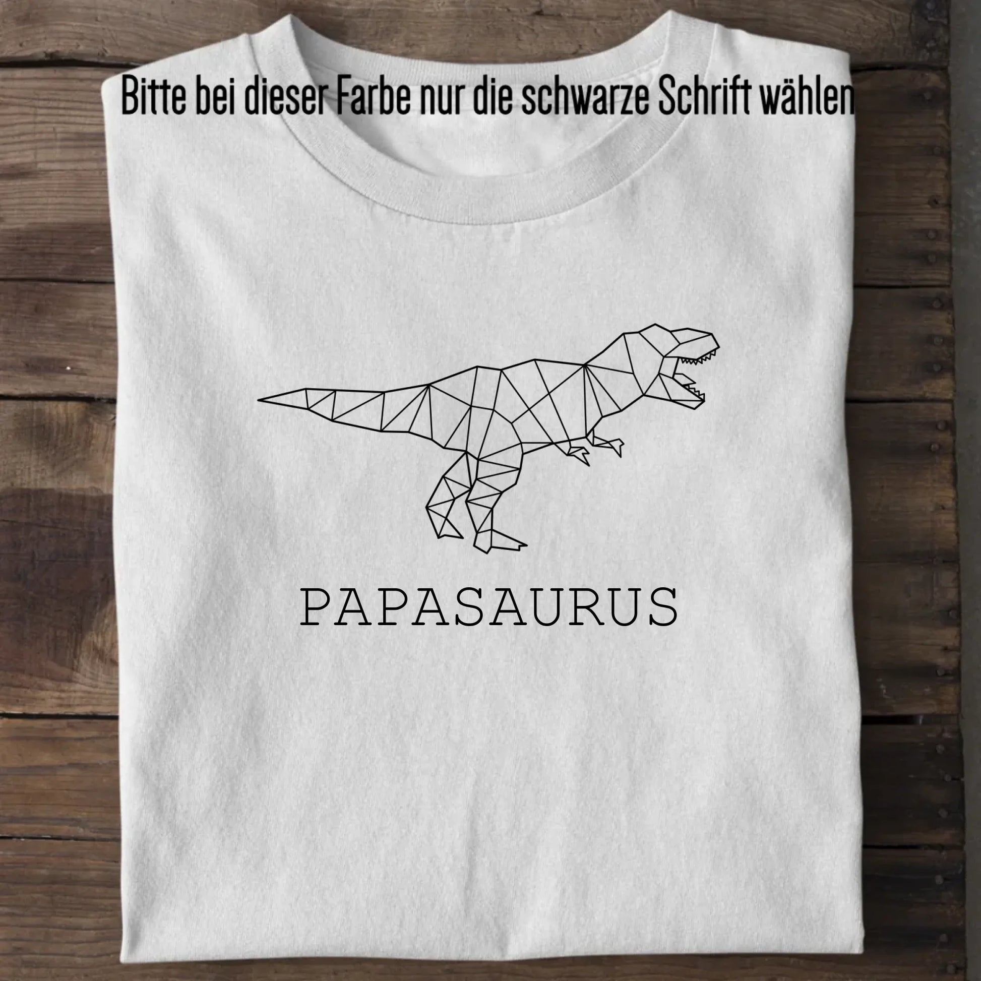 Papasaurus - Bio Herren Shirt *personalisierbar (ohne Namen)* Creator T-Shirt 2.0 ST ST White