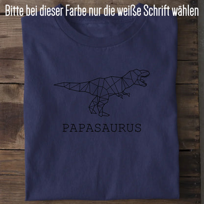 Papasaurus - Bio Herren Shirt *personalisierbar (ohne Namen)* Creator T-Shirt 2.0 ST ST French-Navy